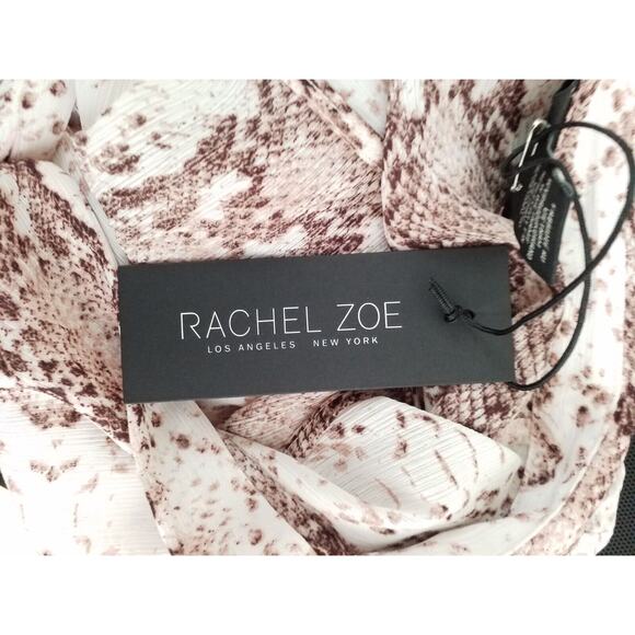 Rachel Zoe Womens Sleeveless Top Snake Skin Print Button Down Size Medium - Picture 6 of 8